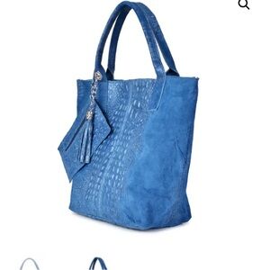 Italian leather tote bag